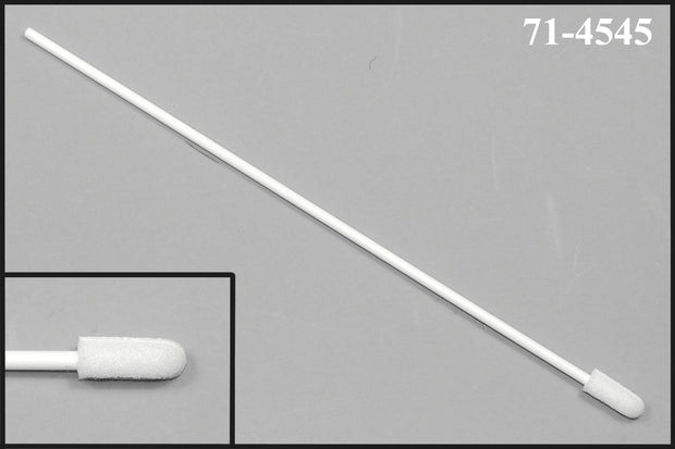 71-4545: 6” overall length swab with small foam mitt and polypropylene handle.