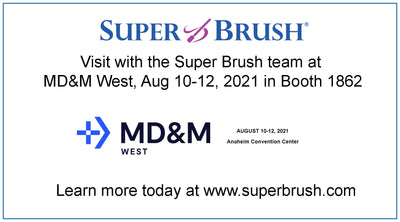 Manufacturer Super Brush LLC Will Exhibit Their Technologically Advanced Foam Swabs at Medical Design & Manufacturing West from August 10-12, 2021.