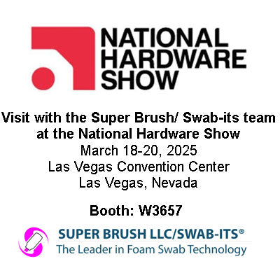 Super Brush/Swab-its Unveils Innovative Foam Swab Product Line at the National Hardware Show 2025.