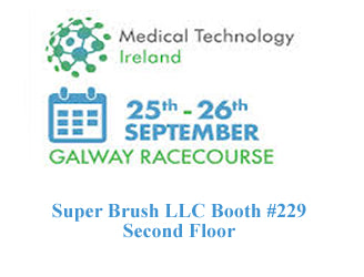 Foam swab manufacturer Super Brush LLC will exhibit in booth #229 at Medical Technology Ireland September 25-26 in Galway