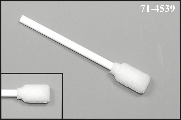 71-4539: 3.5” Overall Length Swab with Large Rectangular Foam Mitt and Polypropylene Extruded Handle