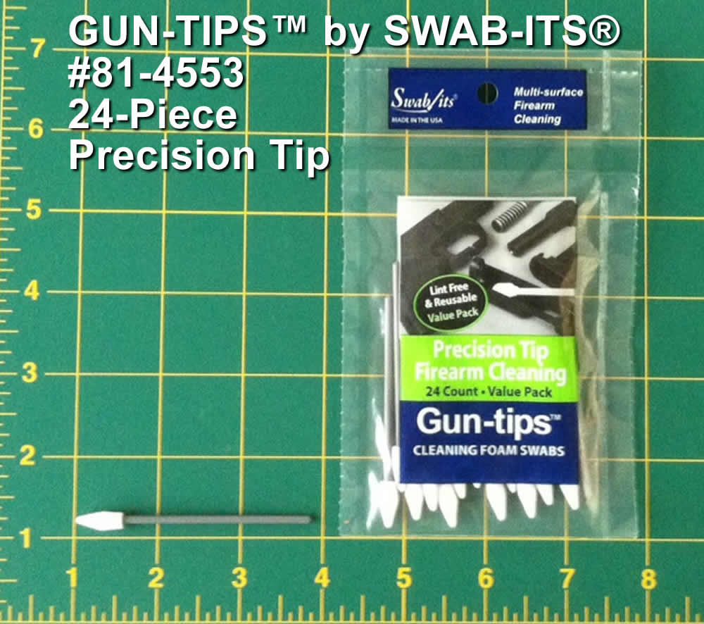 3" Precision Tip Gun Cleaning Swab Gun-tips® by Swab-its® Gun Cleaning Swabs: 81-4553