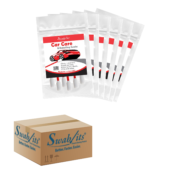 Swab-its® Auto Detailing Foam Swabs – 6 Bag Case | 87-8227-HW