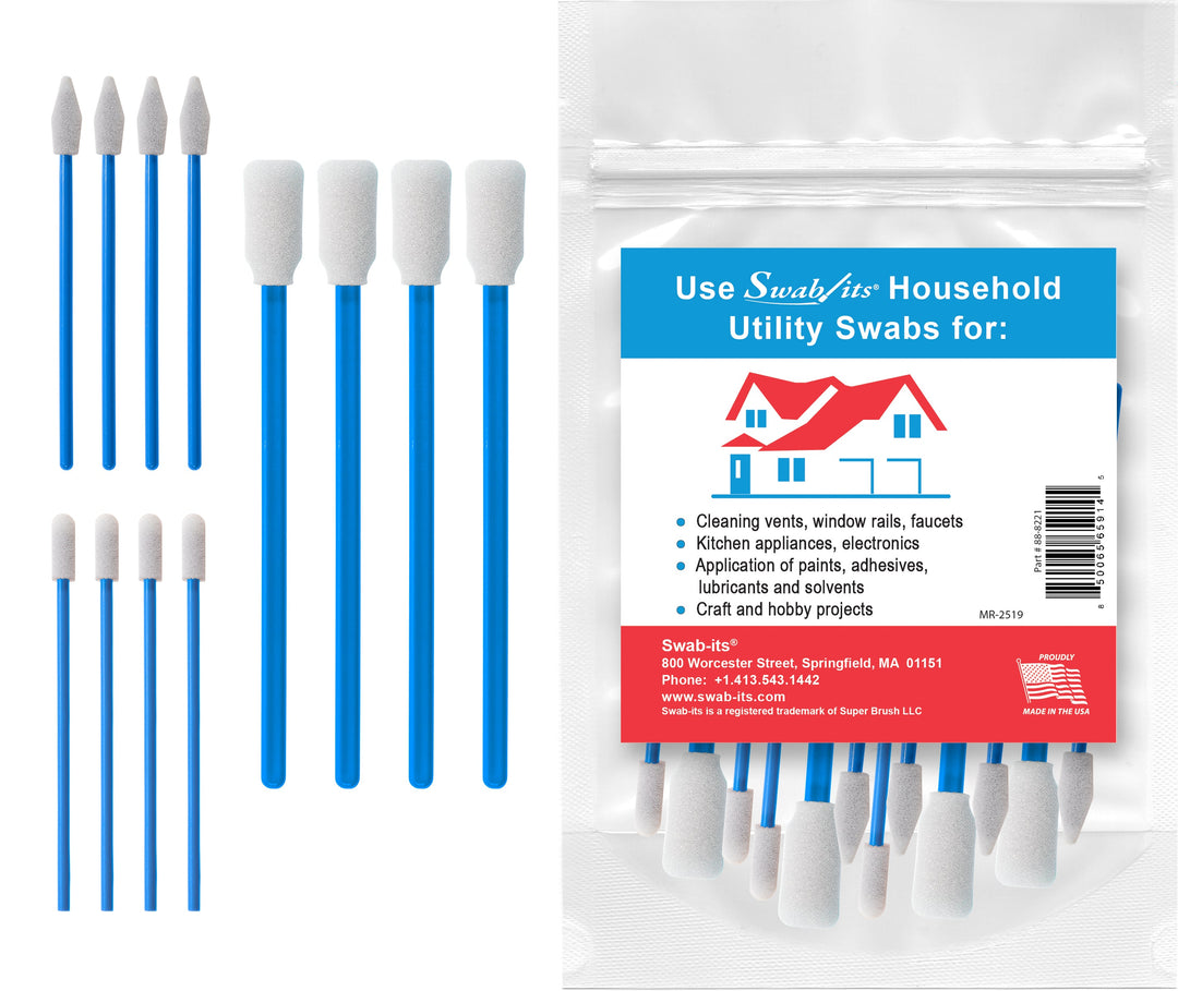 Swab-its® Household Utility Foam Swabs – 12-Piece Set | 88-8221