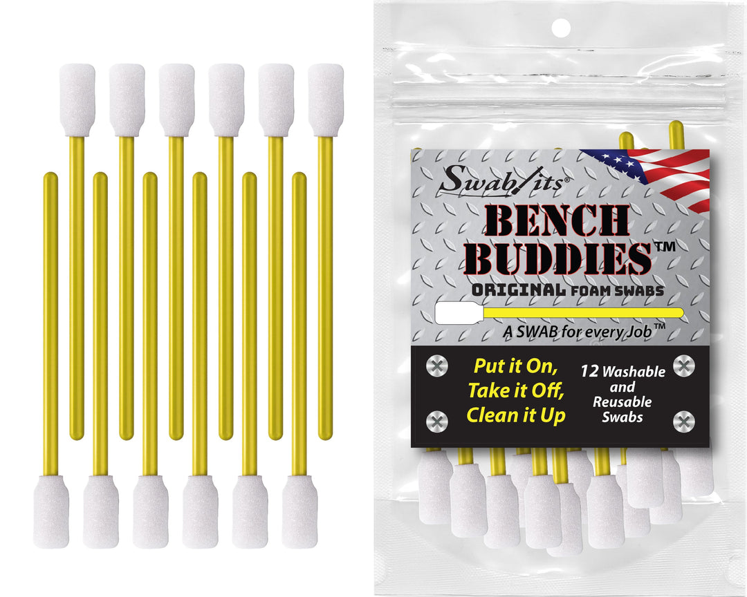 Swab-its® Bench Buddies® Original Foam Swabs – 12-Piece Pack | SKU 88-8222