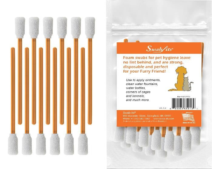 Swab-its® Pet Care Foam Swabs – 12-Piece Set | 87-8223