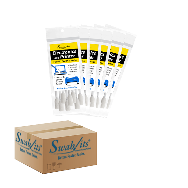 Swab-its® Printer & Electronics Cleaning Foam Swabs – 6 Bag Case | 87-8228-HW