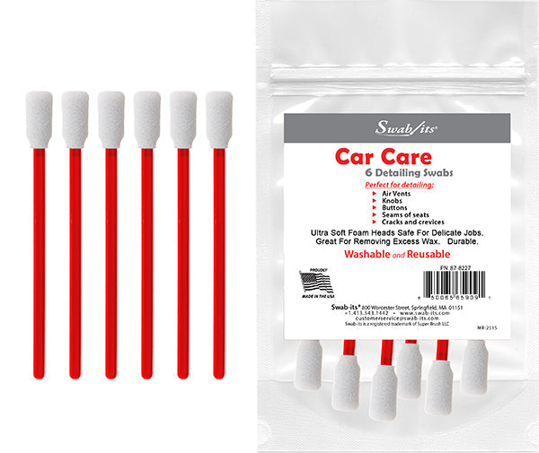 Swab-its® Auto Detailing Foam Swabs – 6 Bag Case | 87-8227-HW