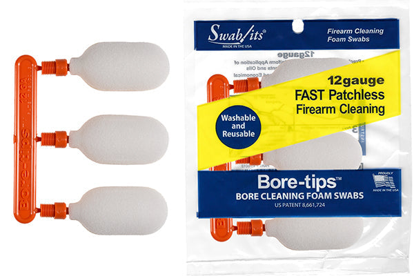 41-0012 12 gauge shotgun barrel cleaning Bore-tips by Swab-its