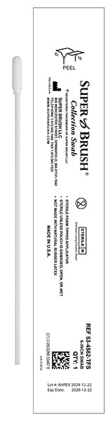 NEW Sterile Sample Collection Foam Swabs – 6” Narrow Sock Tip | Case of 1,500 | 53-4582-TFS-CS