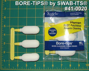 41-0020: 20 Gauge Gun Cleaning Bore-tips® by Swab-its®: Barrel Cleaning Swabs