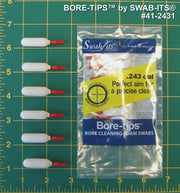 41-2431: .243cal/6mm Gun Cleaning Bore-tips® by Swab-its®: Barrel Cleaning Swabs