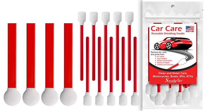 Swab-its® 14-piece Package Car Care Reusable Detailing Foam Swabs: 88-8204