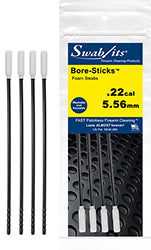 43-2209: .22cal/5.56mm One-Piece Rod W/Swab Cleaning Tool Bore-Sticks™ by Swab-its®: 3-in-1 Cleaning Tools