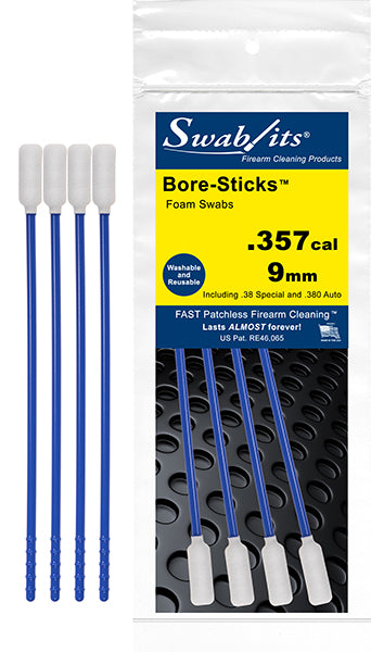 43-0909: .357/.38cal/9mm 3 in 1 Cleaning Tool Bore-Sticks™ by Swab-its®