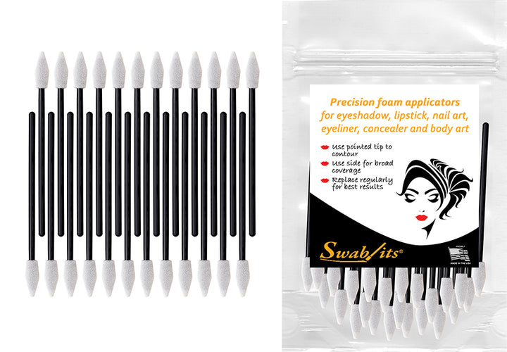 Swab-its® 24-piece Package of Cosmetic Applicators & Foam Swabs: 87-7901
