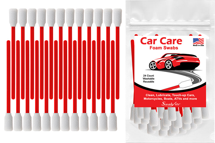 Swab-its® 24-piece Package of Auto Detailing Car Care Foam Swabs: 87-7904