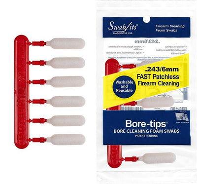41-2431 .243 barrel cleaning bore-tips by Swab-its